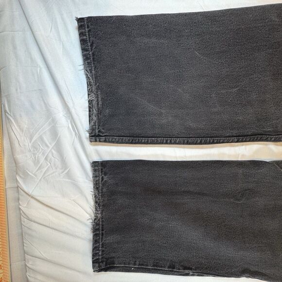 Vintage Levis 505 Jeans Mens 38x30 Black Gray Y2K Straight Red Tag - Picture 12 of 16